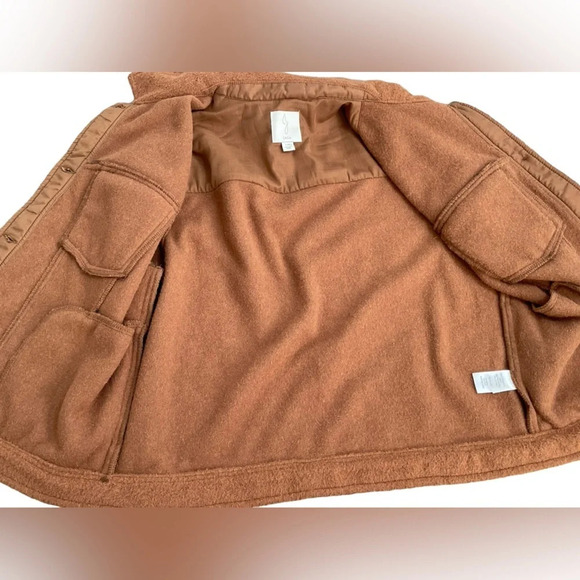 JOIE Brown Boucle Trucker Jacket, Size large - Picture 7 of 13